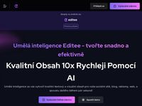 Editee.com – profesionální AI obsah